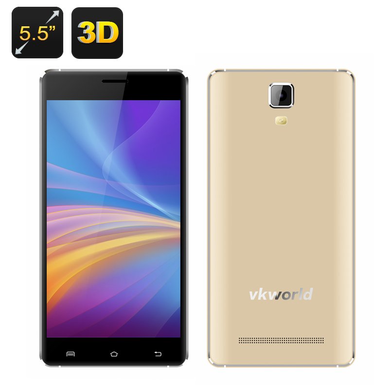 VKWorld Discovery S1 3D Smartphone (Gold)