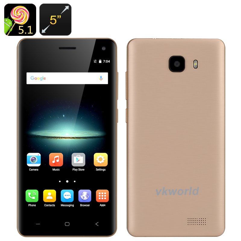 VKWorld T5 Smartphone (Gold)