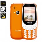 The VKWorld Z3310 cell phone is a Nokia 3310 clone that comes with Dual IMEI numbers and a whopping 1450mAh battery for 600 hours of standby time 