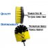 The brush have a quarter inch quick change shaft  convenient to use 