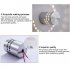 The lampshade is made of high quality alloy material  durable and smooth  anti dust and easy to clean 