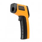 The non contact infrared thermometer features the measuring range of  50  C To 380  C and comes with a variety of domestic and industrial applications 