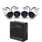 The prevention and control security kit comes with an NVR box  4 security cameras and all you need to get the system going  