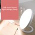 Therapy Lamp Round Sad Night Light UV Free Daylight 5 Levels Brightness Adjustable 4 Timers And Memory Function Light For Blue Mood EU Plug