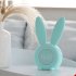 Thermometer Temperature Display Rechargeable Night Light Digital Snoozing Multifunctional Alarm Clock Rabbit Shaped blue 1W