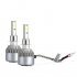These LED Car Headlight Bulbs feature an H1 light interface  Each light delivers up to 3800 lumen and comes with 41 COB chips  