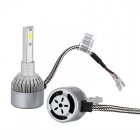 These LED Car Headlight Bulbs feature an H1 light interface  Each light delivers up to 3800 lumen and comes with 41 COB chips  