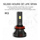 These LED car headlight bulbs come with an H3 fitting  Each light produces a whopping 4500 lumen of bright white light to light up the path ahead 