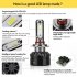 These LED car headlight bulbs come with an H7 fitting  Each light produces a whopping 5000 lumen of bright white light to light up the path ahead 
