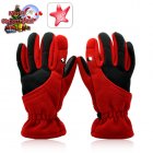 These cool looking gloves are made of polar fleece for ultimate warmth and comfort  Plus   they come with anti slip protection on both finger and palm areas 