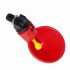 Thicken Automatic Quail Drinker Chicken Waterer Bowl with Yellow Nipple Farm Poultry Drinking Water System red