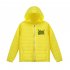 Thicken Short Padded Down Jackets Hoodie Cardigan Top Zippered Cardigan for Man and Woman Yellow C M