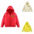 Thicken Short Padded Down Jackets Hoodie Cardigan Top Zippered Cardigan for Man and Woman Yellow C M