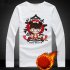 Thicken Velvet Sweater with Cartoon Pattern Decor Loose Pullover Top for Man Plus cashmere white XL
