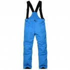 Thicken Windproof Warm Snow Children Trousers Winter Skiing and Snowboard Pants for Boys and Girls blue S