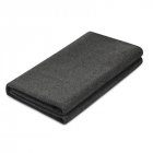 Thicken Yoga Blanket Comfortable Meditation Mat Sweat Absorption Non slip Warm Fitness Towel Blanket Dark gray   2 meters