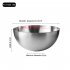 Thickened Egg Mixing Bowls Rust proof Large Capacity 304 Stainless Steel Salad Bowls Kitchen Baking Cooking Accessories 12CM