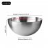 Thickened Egg Mixing Bowls Rust proof Large Capacity 304 Stainless Steel Salad Bowls Kitchen Baking Cooking Accessories 20CM