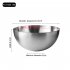 Thickened Egg Mixing Bowls Rust proof Large Capacity 304 Stainless Steel Salad Bowls Kitchen Baking Cooking Accessories 20CM