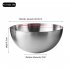 Thickened Egg Mixing Bowls Rust proof Large Capacity 304 Stainless Steel Salad Bowls Kitchen Baking Cooking Accessories 20CM