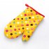 Thickened Heat Insulation Microwave Oven Gloves  Protective Hand Cover Kitchen Accessories Small dot green