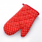 Thickened Heat Insulation Microwave Oven Gloves  Protective Hand Cover Kitchen Accessories Dot red