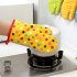 Thickened Heat Insulation Microwave Oven Gloves  Protective Hand Cover Kitchen Accessories Big dot red
