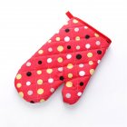 Thickened Heat Insulation Microwave Oven Gloves  Protective Hand Cover Kitchen Accessories Big dot red