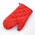 Thickened Heat Insulation Microwave Oven Gloves  Protective Hand Cover Kitchen Accessories Big dot red