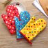 Thickened Heat Insulation Microwave Oven Gloves  Protective Hand Cover Kitchen Accessories Big dot red