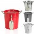Thickened Ice Bucket With Lid Handles Portable Multi purpose Beverage Tub Insulated Drink Tub Drink Chiller red
