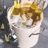 Thickened Ice Bucket With Lid Handles Portable Multi purpose Beverage Tub Insulated Drink Tub Drink Chiller red