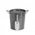 Thickened Ice Bucket With Lid Handles Portable Multi purpose Beverage Tub Insulated Drink Tub Drink Chiller red