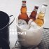 Thickened Ice Bucket With Lid Handles Portable Multi purpose Beverage Tub Insulated Drink Tub Drink Chiller red