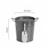 Thickened Ice Bucket With Lid Handles Portable Multi purpose Beverage Tub Insulated Drink Tub Drink Chiller red