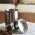 Thickened Tea Canister Stainless Steel Airtight Coffee Bean Container For Coffee Tea Cocoa Pasta 6 x 10 cm