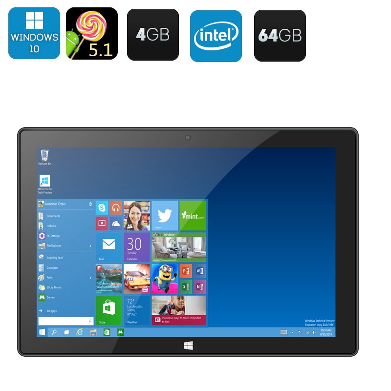 Wholesale Windows10 + Android 5.1 Tablet PC From China