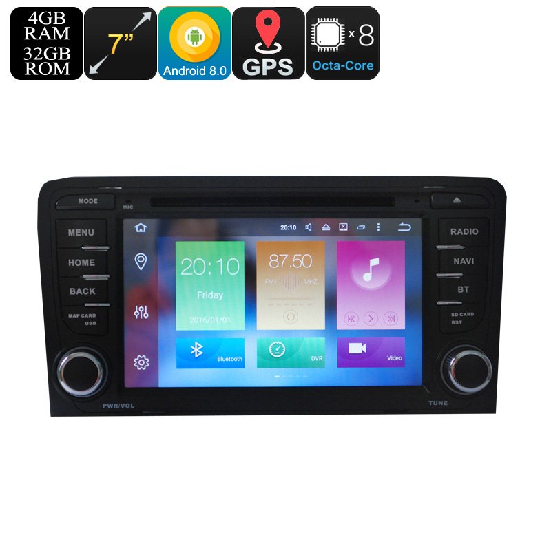 2 DIN Car DVD Play For Audi A3