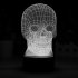 This 3D LED light in the shape of a skull has 2 lighting modes and 7 colors  With its cool visual effects  it is the perfect LED decoration for any boy s room 