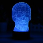 This 3D LED light in the shape of a skull has 2 lighting modes and 7 colors  With its cool visual effects  it is the perfect LED decoration for any boy s room 
