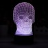 This 3D LED light in the shape of a skull has 2 lighting modes and 7 colors  With its cool visual effects  it is the perfect LED decoration for any boy s room 