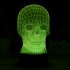 This 3D LED light in the shape of a skull has 2 lighting modes and 7 colors  With its cool visual effects  it is the perfect LED decoration for any boy s room 
