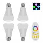 This 4 Pack of RGBW LED bulbs have E27 fittings and are fully adjustable so you can set their brightness and color to suite your mood