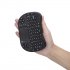 This 91 key portable mini keyboard lets you easily control your PC or smart TV from afar  It features a QWERTY layout  mousepad and game controller 