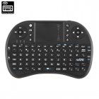 This 91 key portable mini keyboard lets you easily control your PC or smart TV from afar  It features a QWERTY layout  mousepad and game controller 