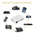 This Android projector brings hours worth of joy into your household  With surround sound and 3D movie support you can enjoy a true cinematic experience 