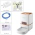 This Automatic Pet Feeder holds up to 6L of dry food  Manually adjust the service size and time of feeding  Perfect pet gadget for busy dog owners  
