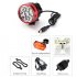 This CREE LED Bike Light set lets you head out after dark safe and secure  Coming with a head strap this LED light can additionally be used as a Headlight  
