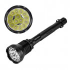 This CREE LED flashlight produces a whopping 18000 lumen thanks to its 15 high end CREE XM L T6 LEDs  