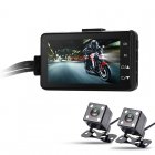 This Dual Camera Motorcycle Recorder comes with two Full HD wide angle cameras that let you keep track of everything that is happening around your bike 